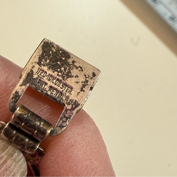 Antique Victorian deco gold vermeil Sterling silver bird parrot wide bracelet - Picture 9 of 17